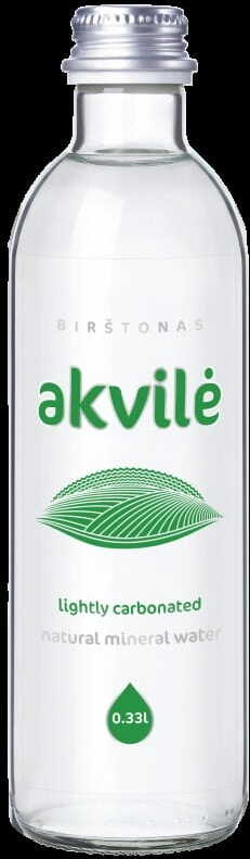 WODA MINERALNA LEKKO GAZOWANA 330 ml (SZKŁO) - AKVILE | Dobra Cena ...